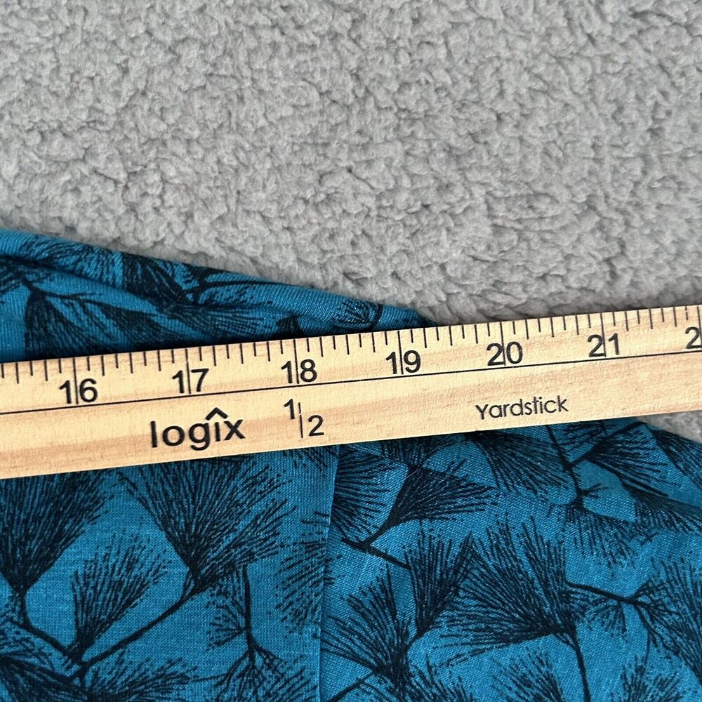 Vintage REI Mens L Quarter Zip Long Sleeve Pullover Shirt Blue Print Outdoor - Picture 10 of 15